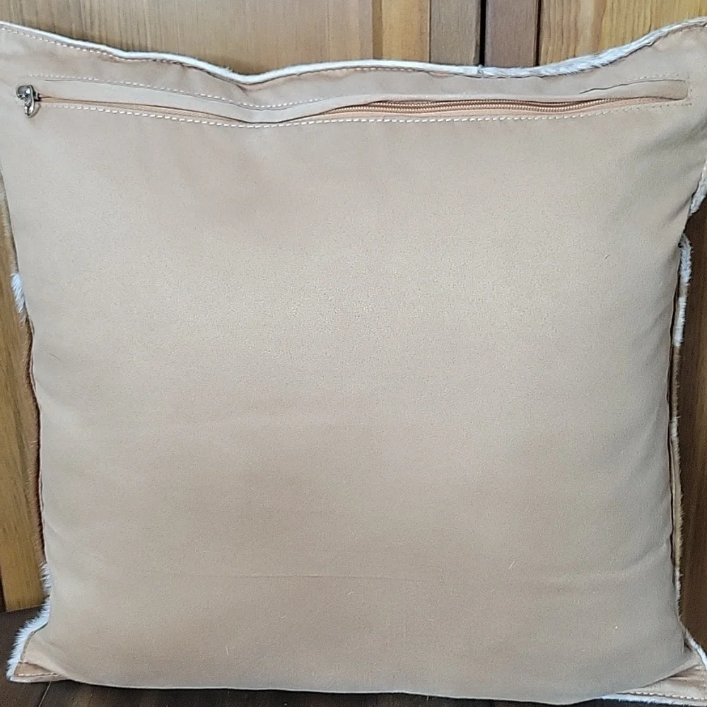 Cowhide Hair-On Accent Throw Pillow 18